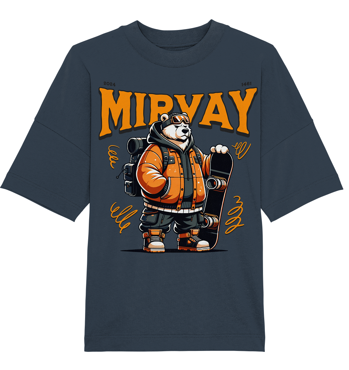 Mirvay Animal Polar Bear - Organic Oversize Shirt