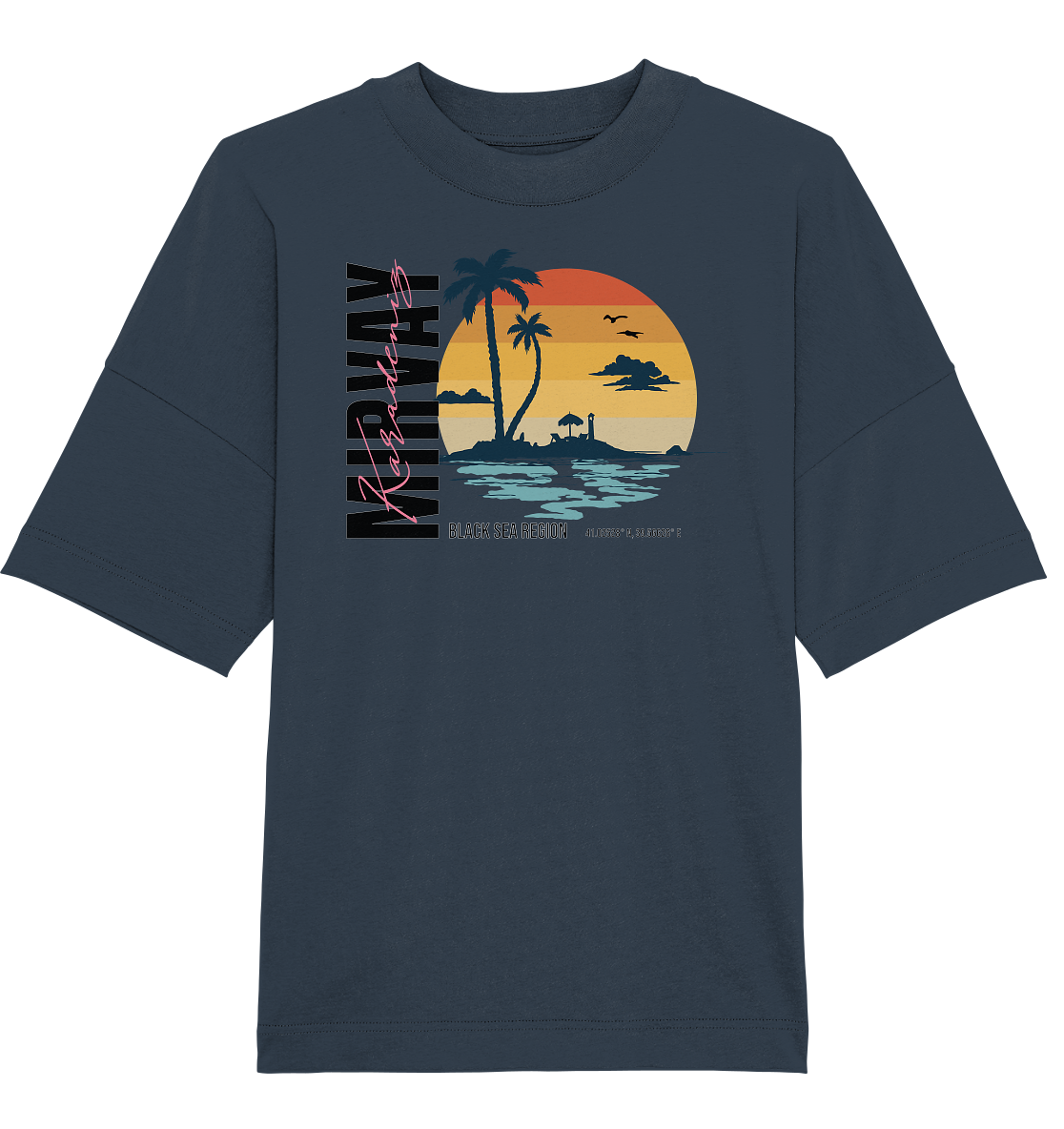 Mirvay Summer Sunset - Organic Oversize Shirt