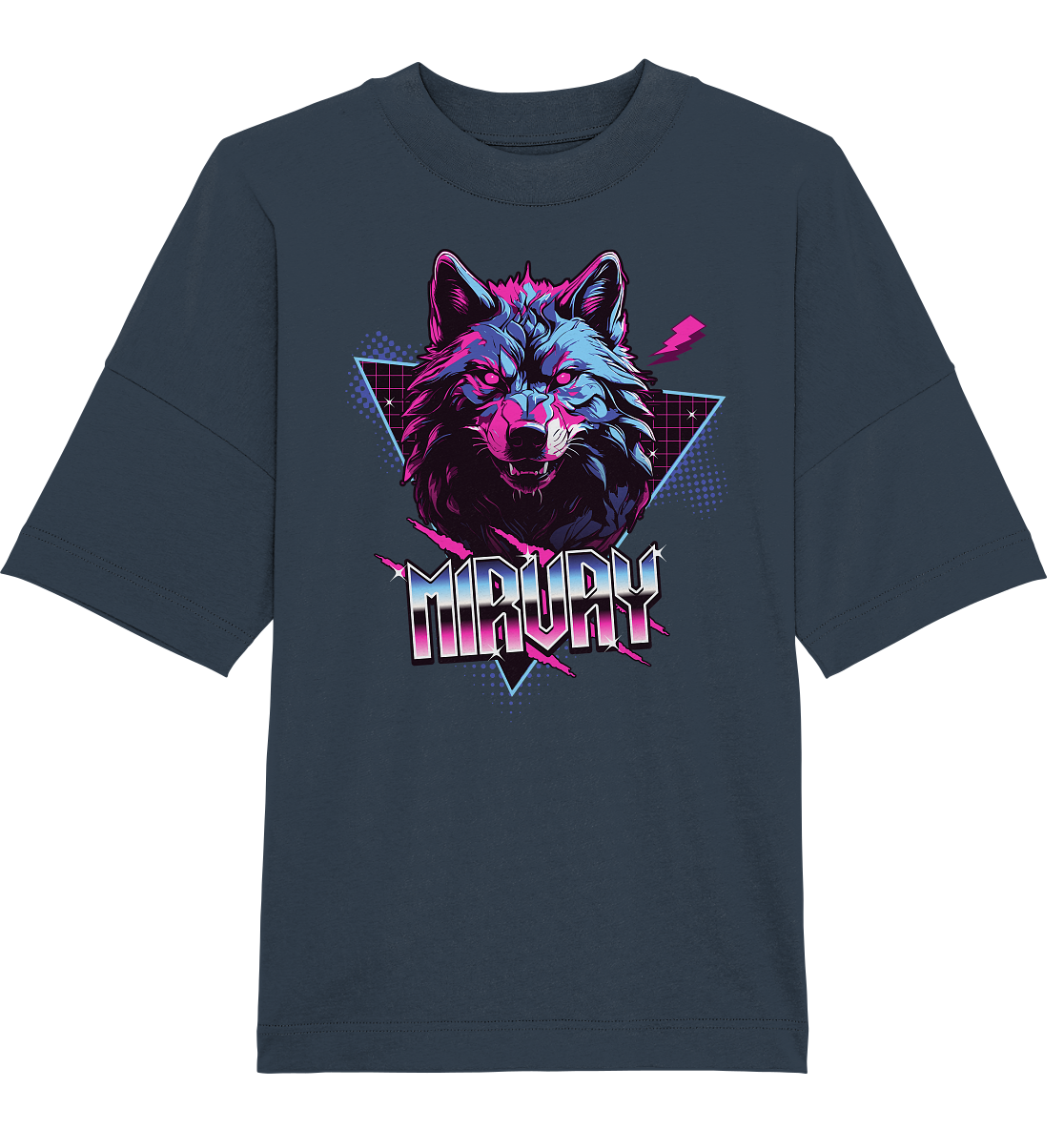 Mirvay Fancy Wolf - Organic Oversize Shirt