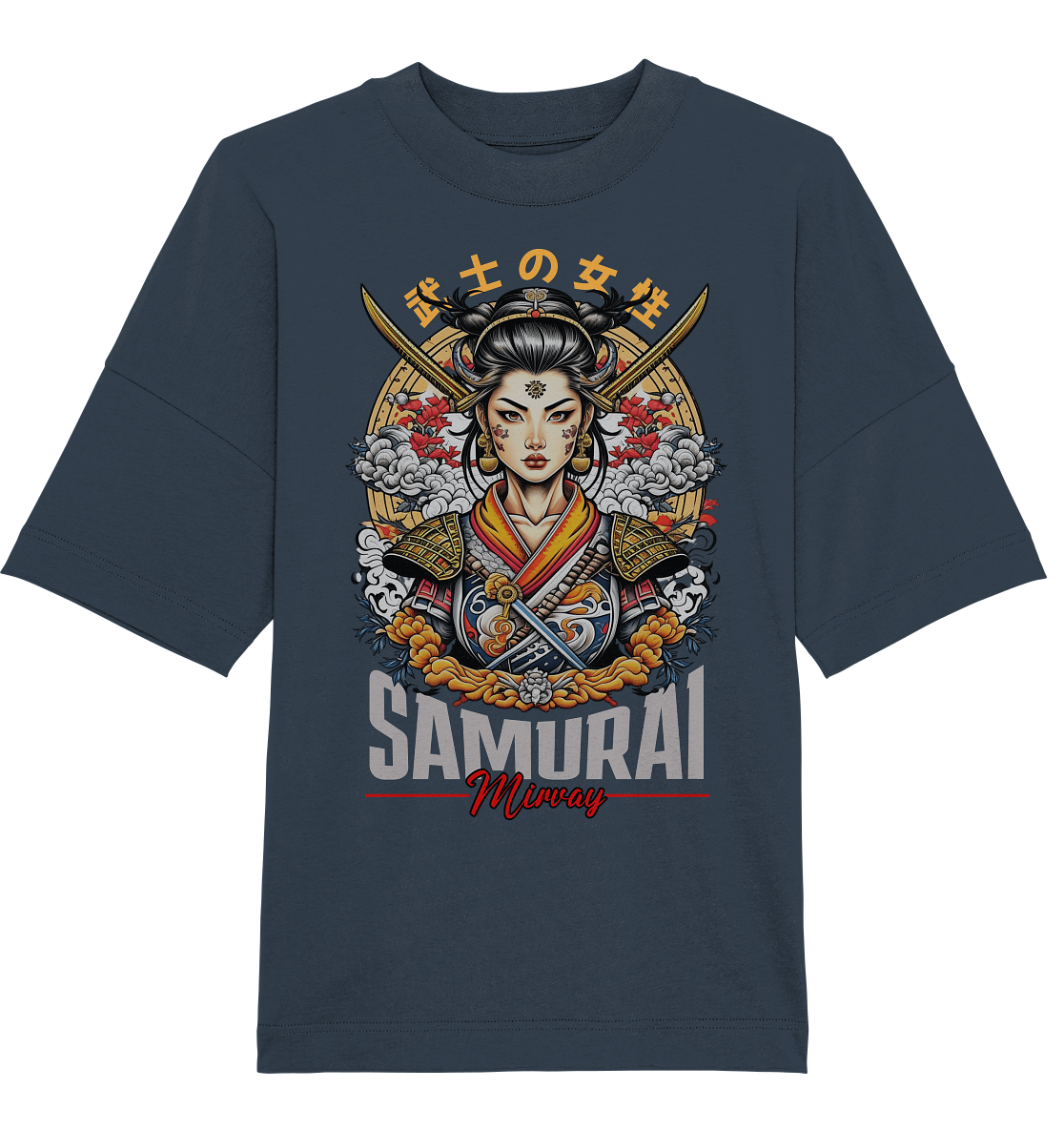 Mirvay Tokyo Samurai Girl - Organic Oversize Shirt