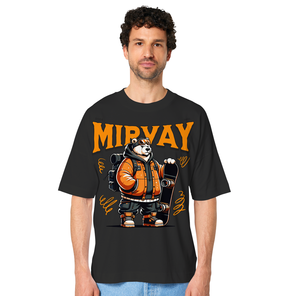 Mirvay Animal Polar Bear - Organic Oversize Shirt