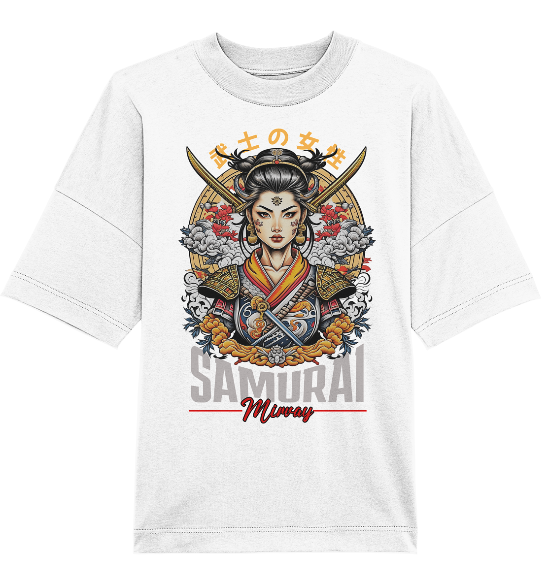 Mirvay Tokyo Samurai Girl - Organic Oversize Shirt