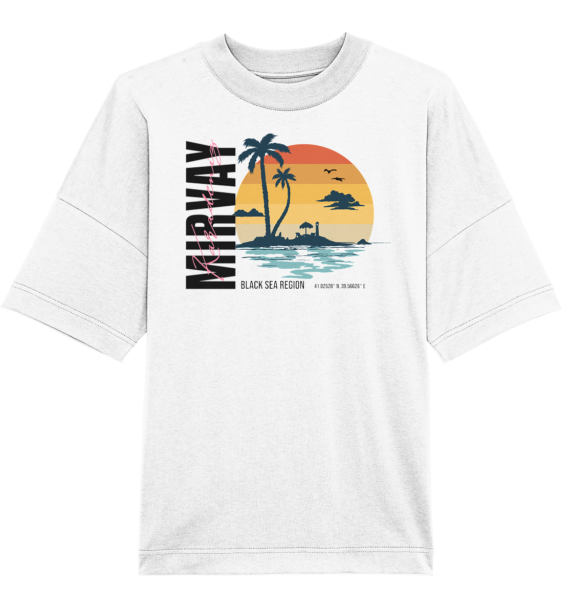 Mirvay Summer Sunset - Organic Oversize Shirt