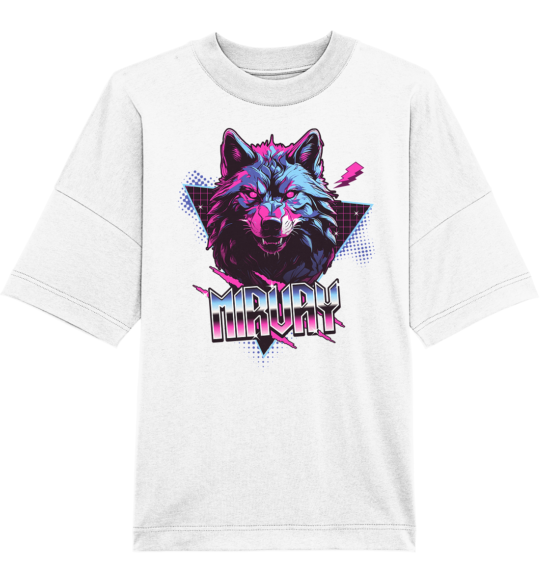 Mirvay Fancy Wolf - Organic Oversize Shirt