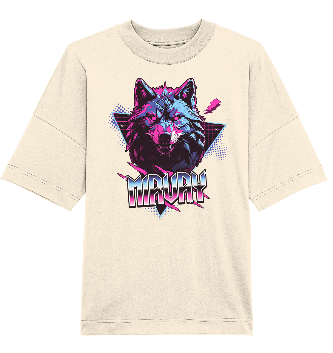 Mirvay Fancy Wolf - Organic Oversize Shirt