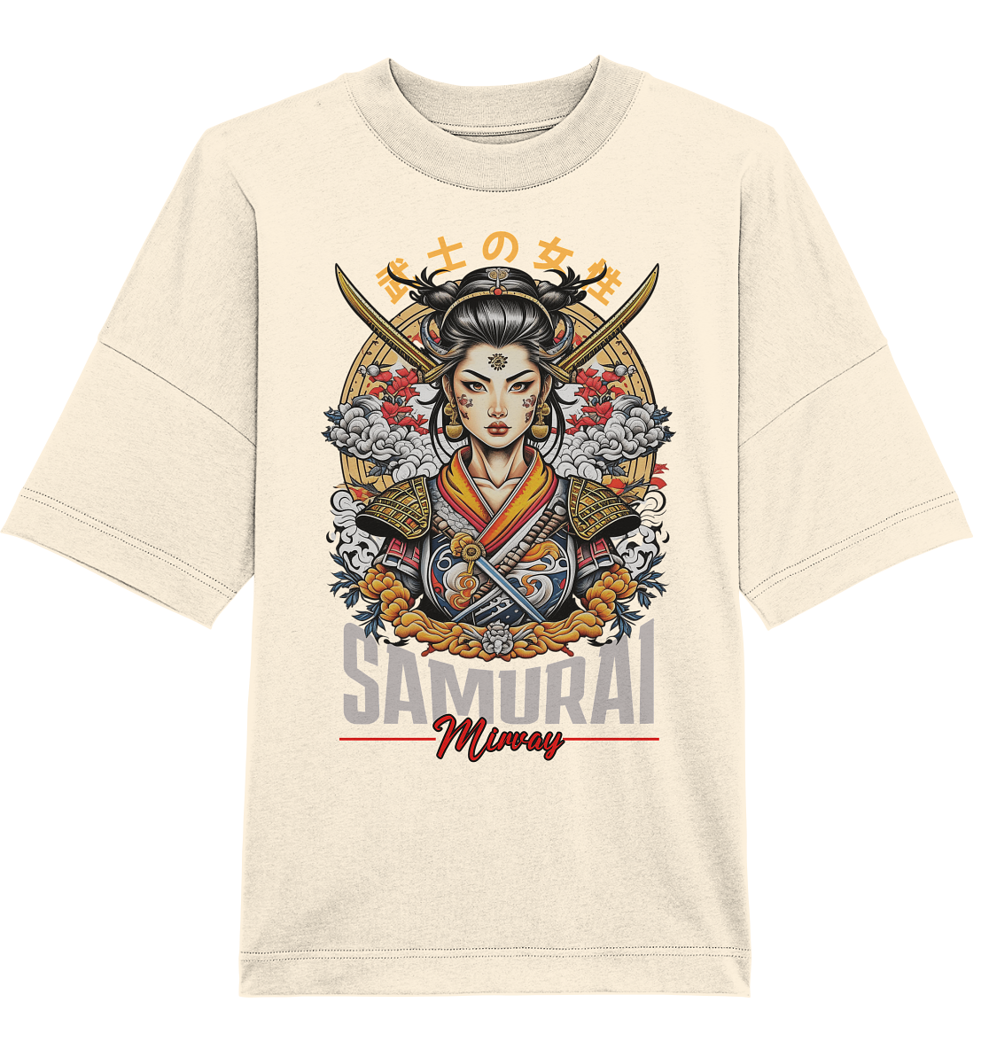 Mirvay Tokyo Samurai Girl - Organic Oversize Shirt