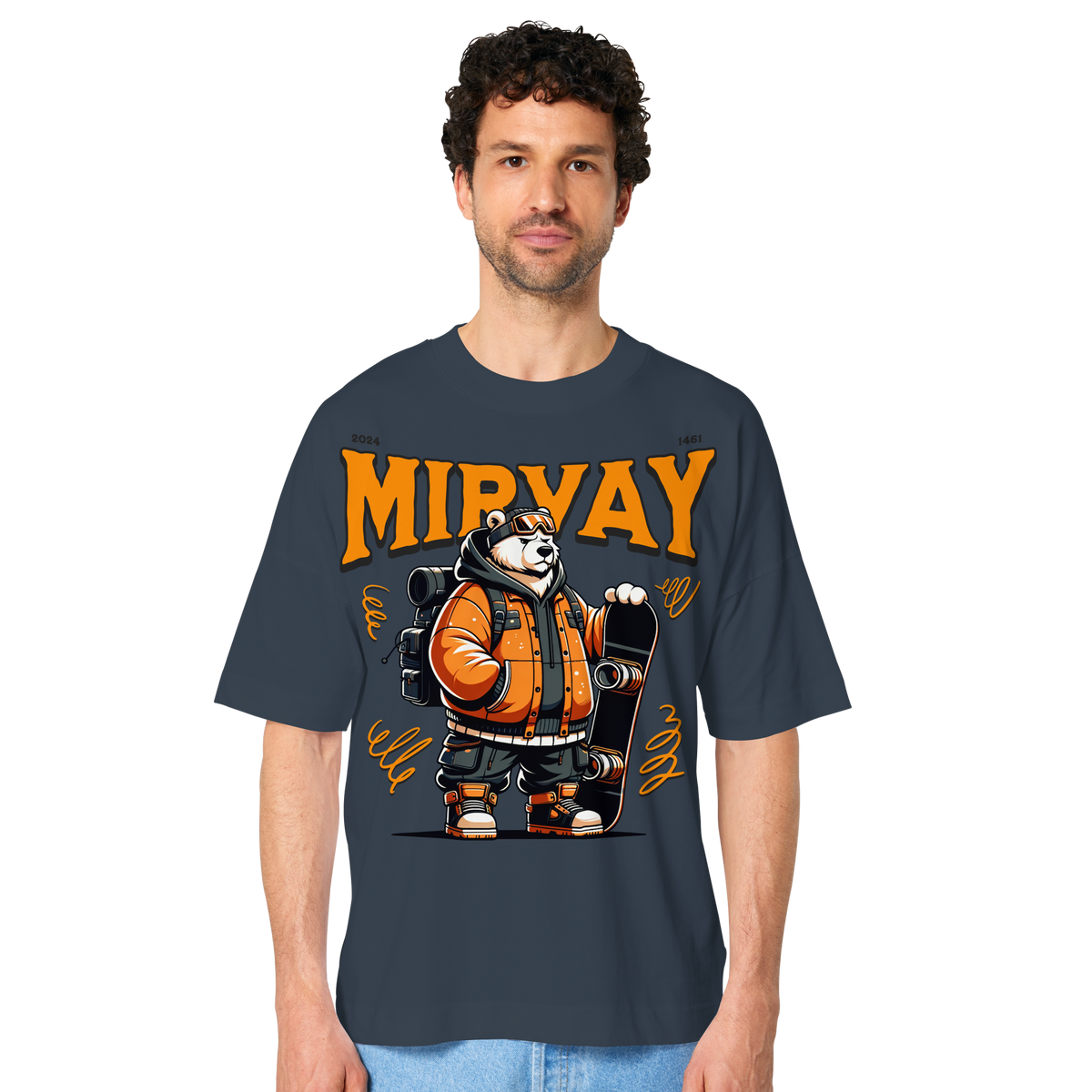 Mirvay Animal Polar Bear - Organic Oversize Shirt