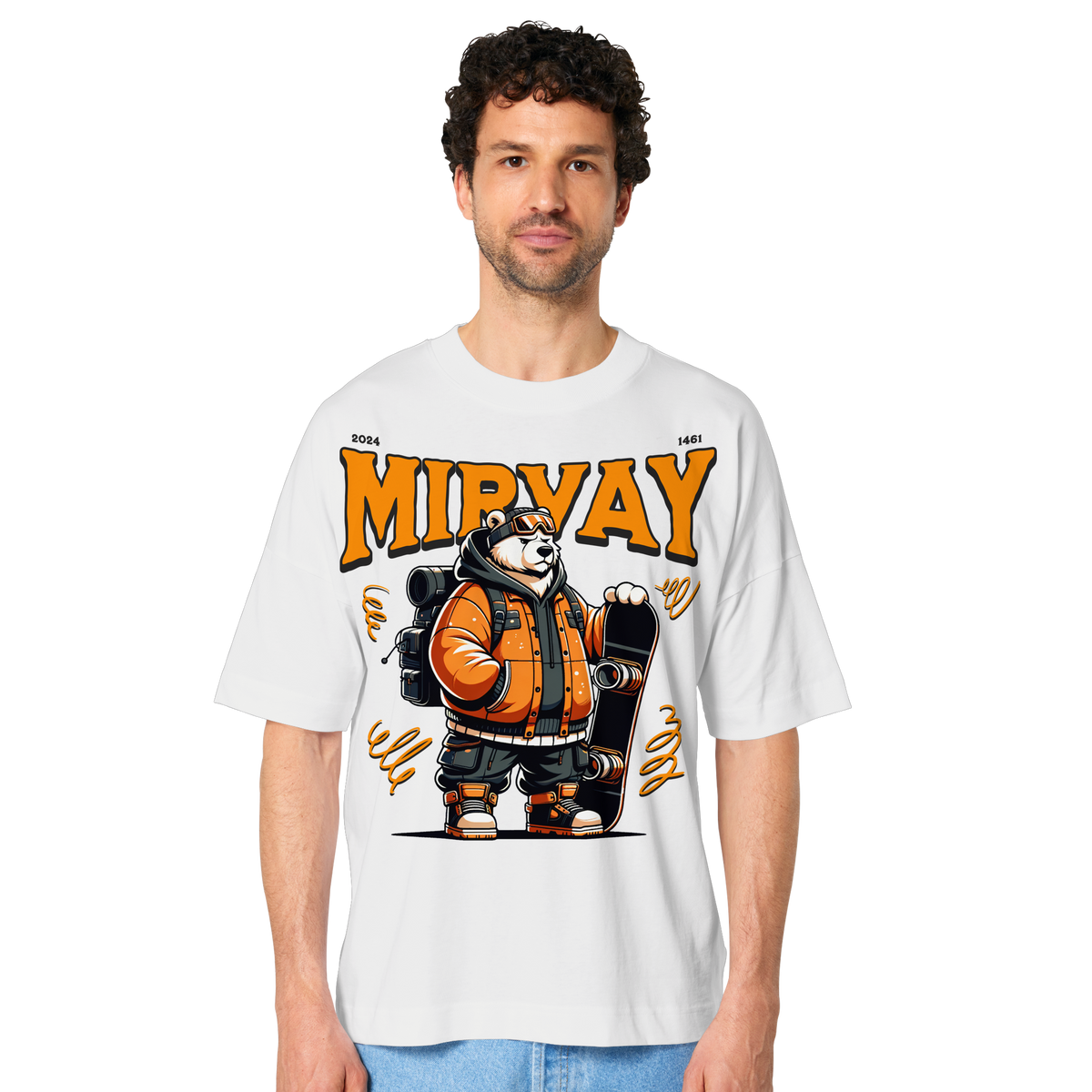 Mirvay Animal Polar Bear - Organic Oversize Shirt