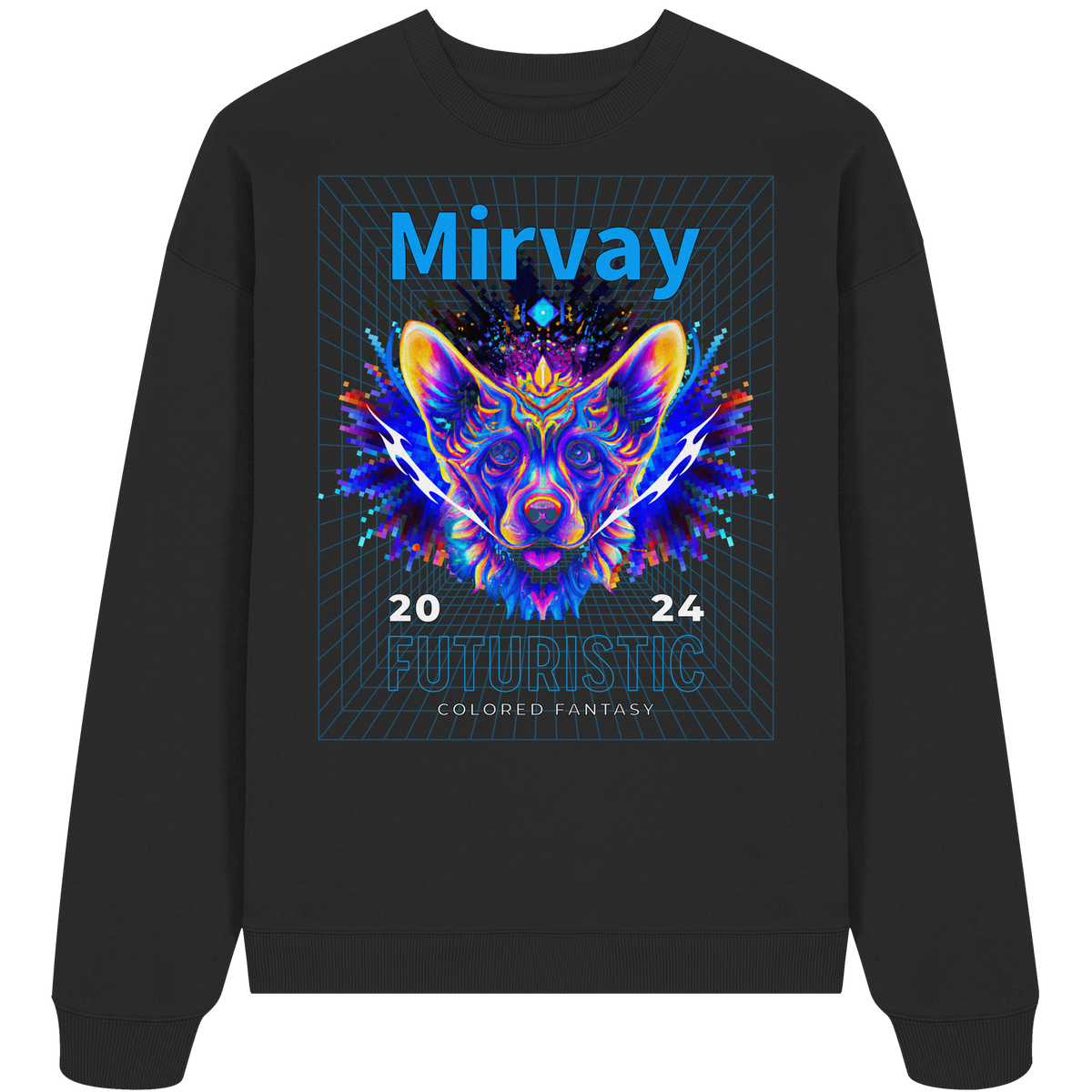 Mirvay Fancy Future Cat - Organic Oversize Sweatshirt