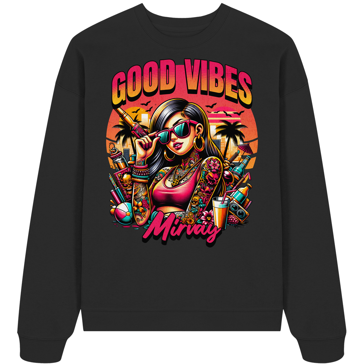 Mirvay Summer Good Vibes - Organic Oversize Sweatshirt