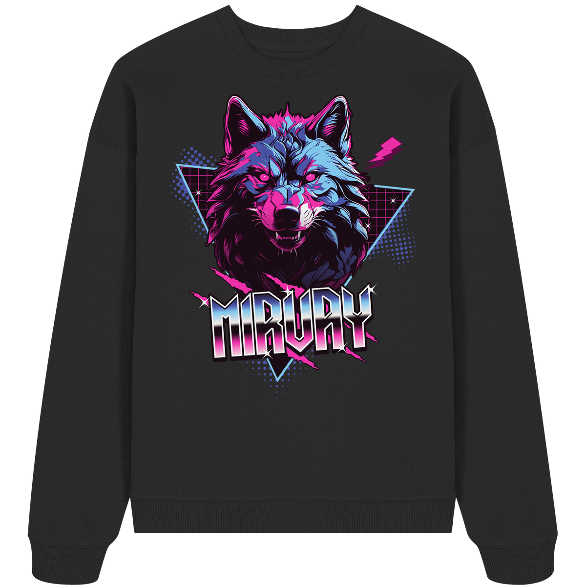 Mirvay Fancy Wolf - Organic Oversize Sweatshirt