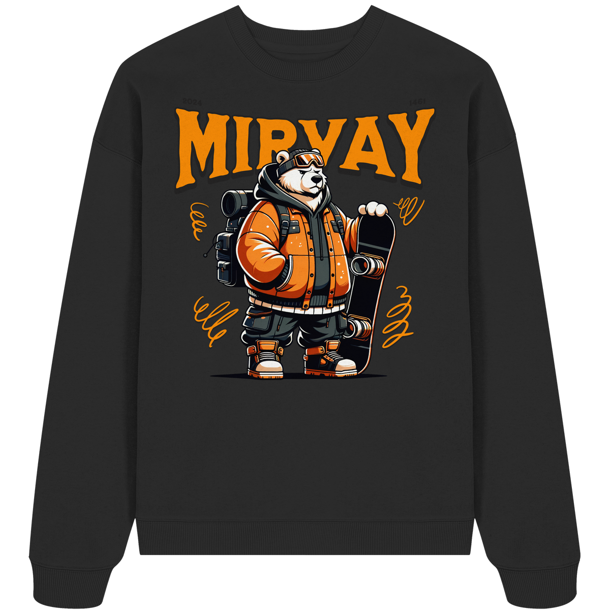 Mirvay Animal Polar Bear - Organic Oversize Sweatshirt