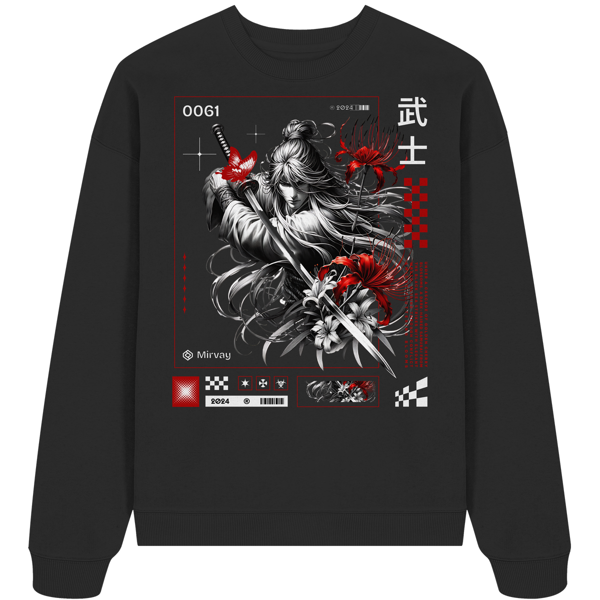 Mirvay Tokyo Fighter - Organic Oversize Sweatshirt