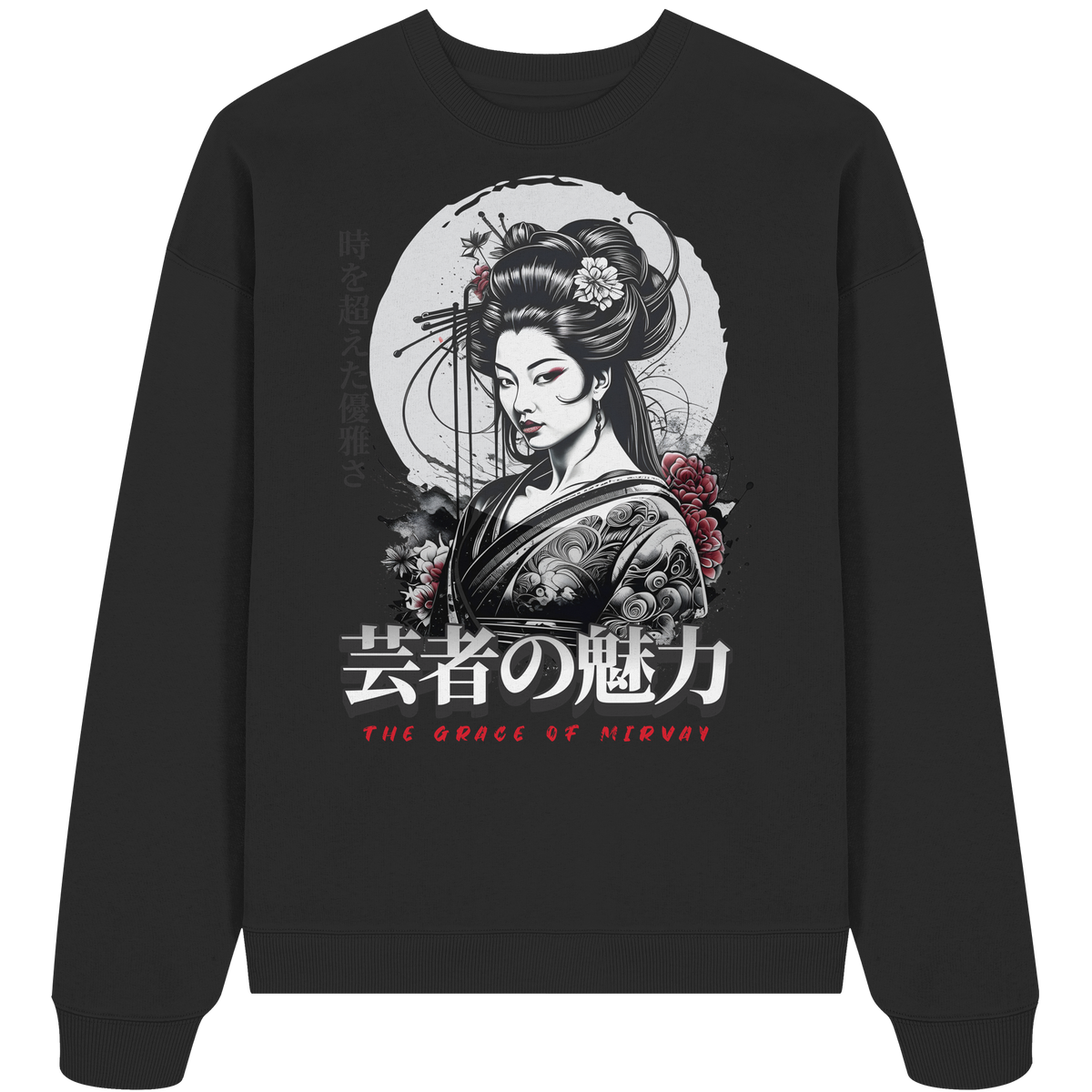 Mirvay Tokyo Geisha Grace - Organic Oversize Sweatshirt