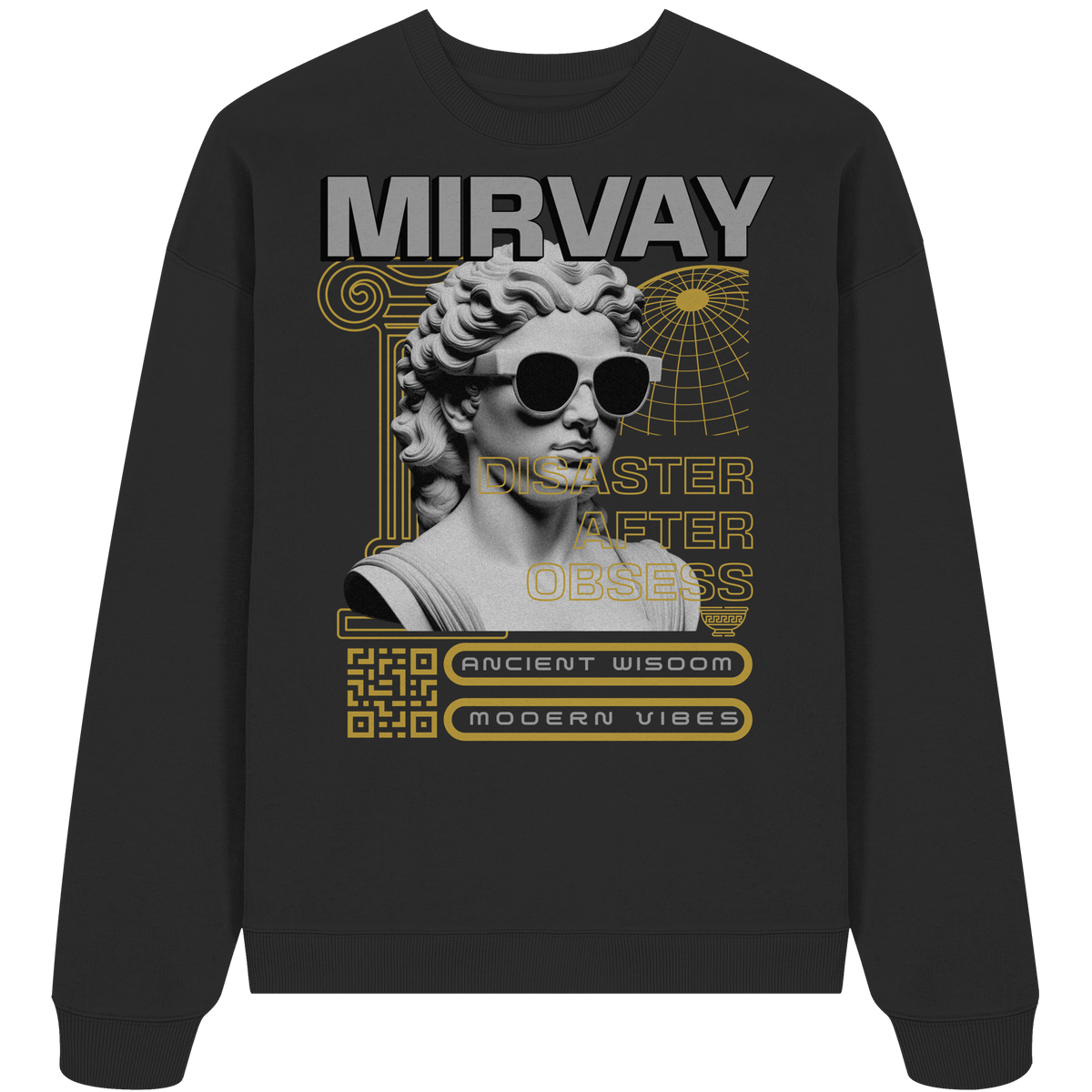 Mirvay Greek Obsess - Organic Oversize Sweatshirt