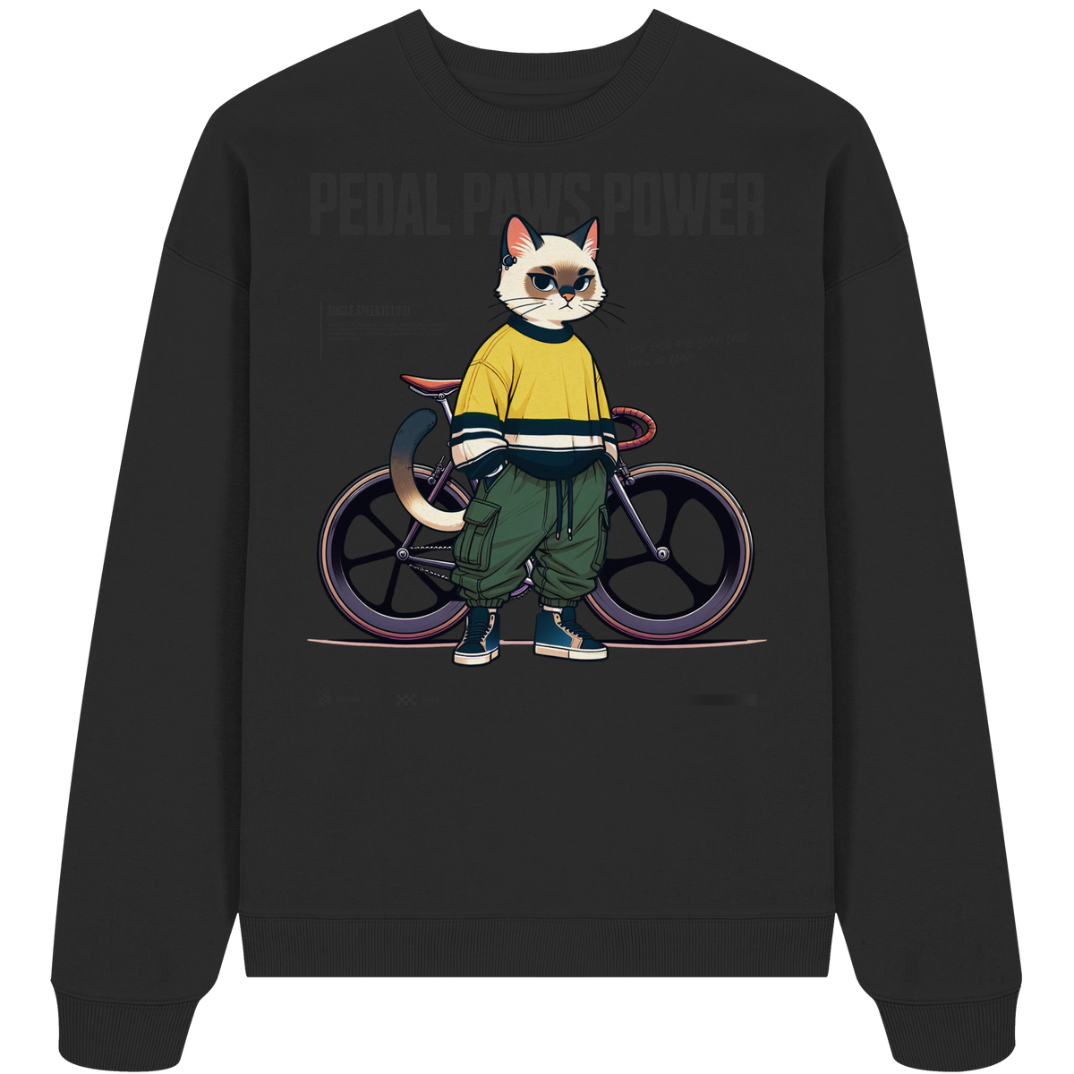 Mirvay Animal Gear Cat - Organic Oversize Sweatshirt