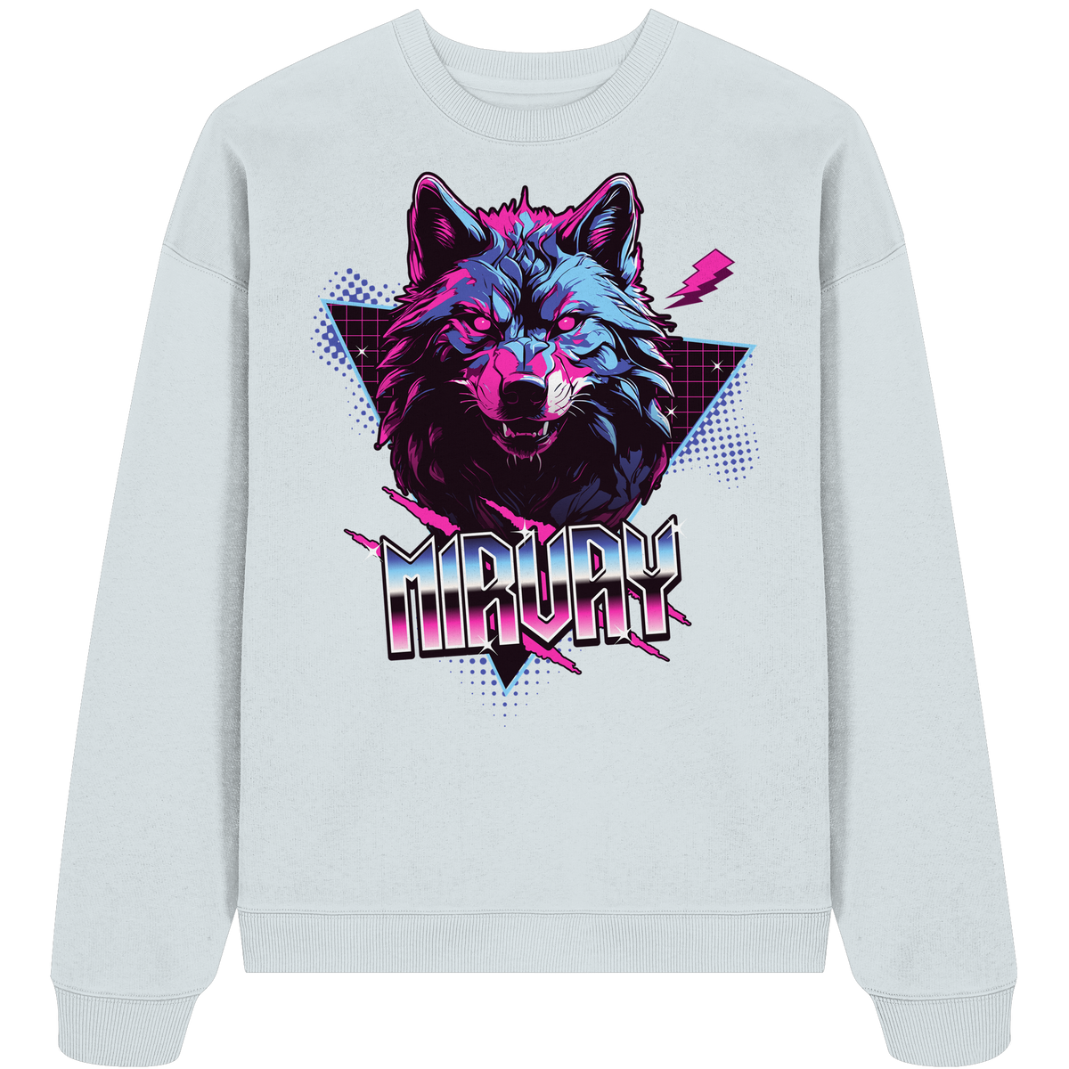 Mirvay Fancy Wolf - Organic Oversize Sweatshirt