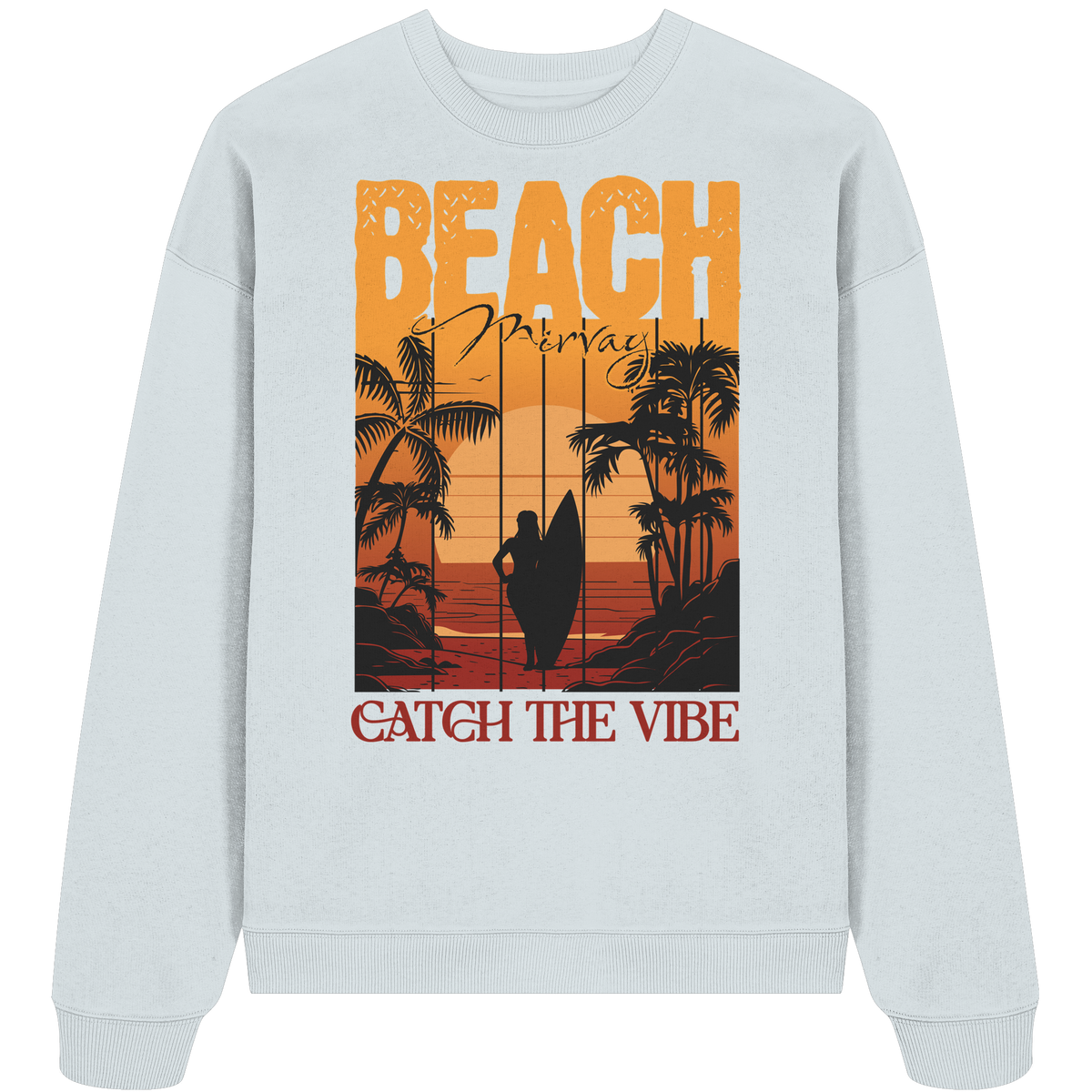 Mirvay Summer Beach - Organic Oversize Sweatshirt