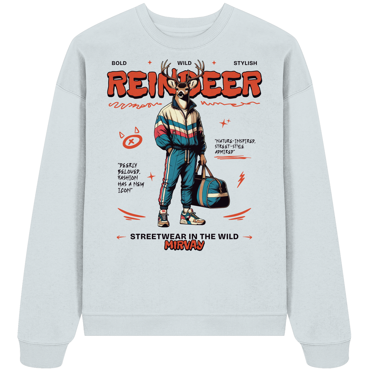 Mirvay Animal Reindeer - Organic Oversize Sweatshirt