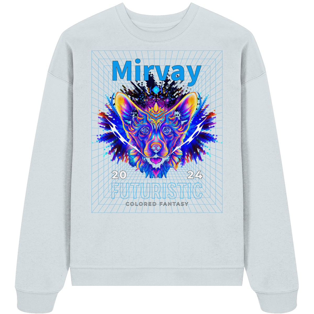 Mirvay Fancy Future Cat - Organic Oversize Sweatshirt