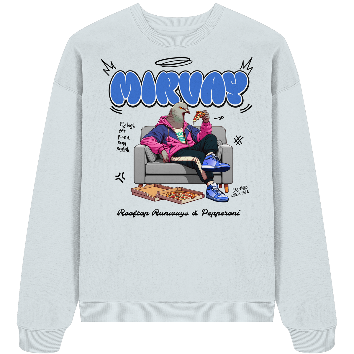 Mirvay Animal Pigeon - Organic Oversize Sweatshirt