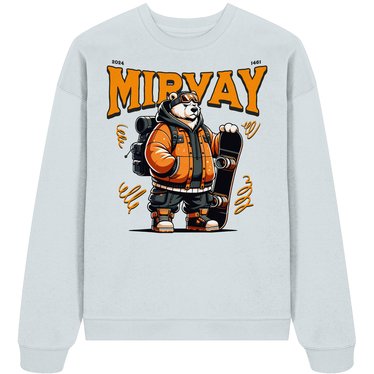 Mirvay Animal Polar Bear - Organic Oversize Sweatshirt