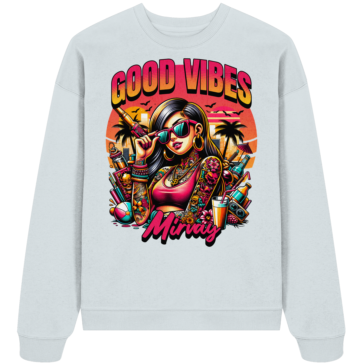 Mirvay Summer Good Vibes - Organic Oversize Sweatshirt