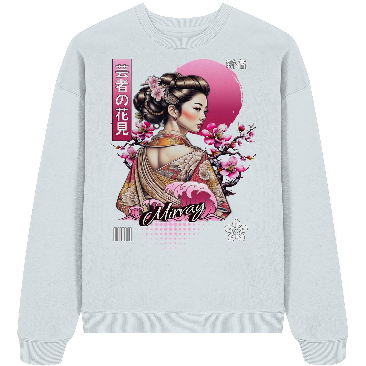 Mirvay Tokyo Geisha Shadow - Organic Oversize Sweatshirt