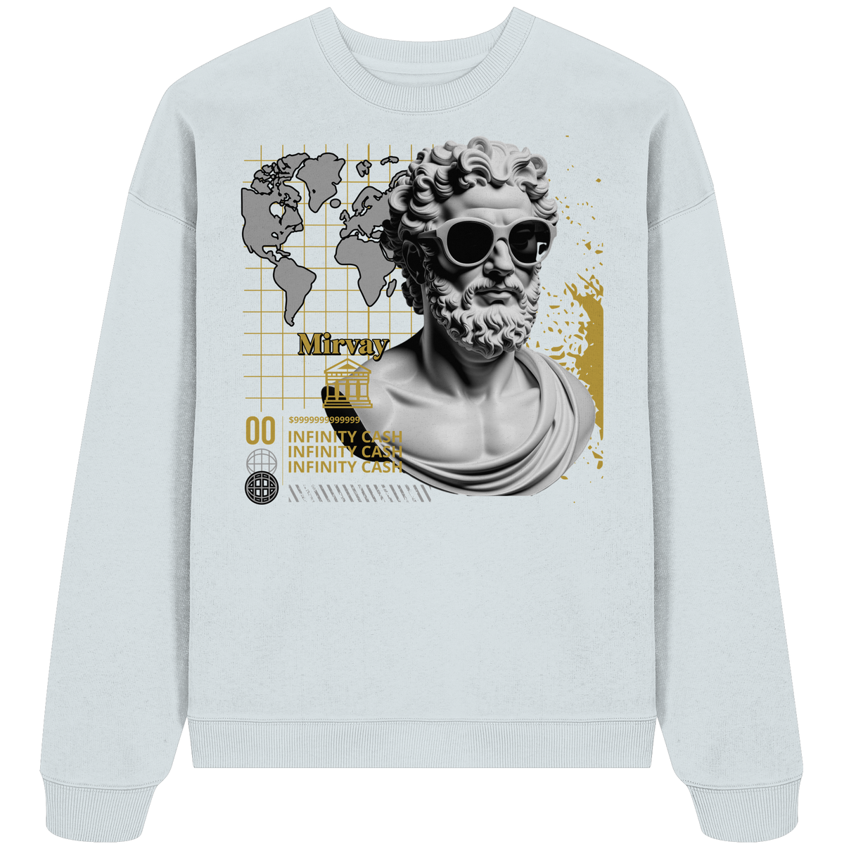 Mirvay Greek Infinity - Organic Oversize Sweatshirt