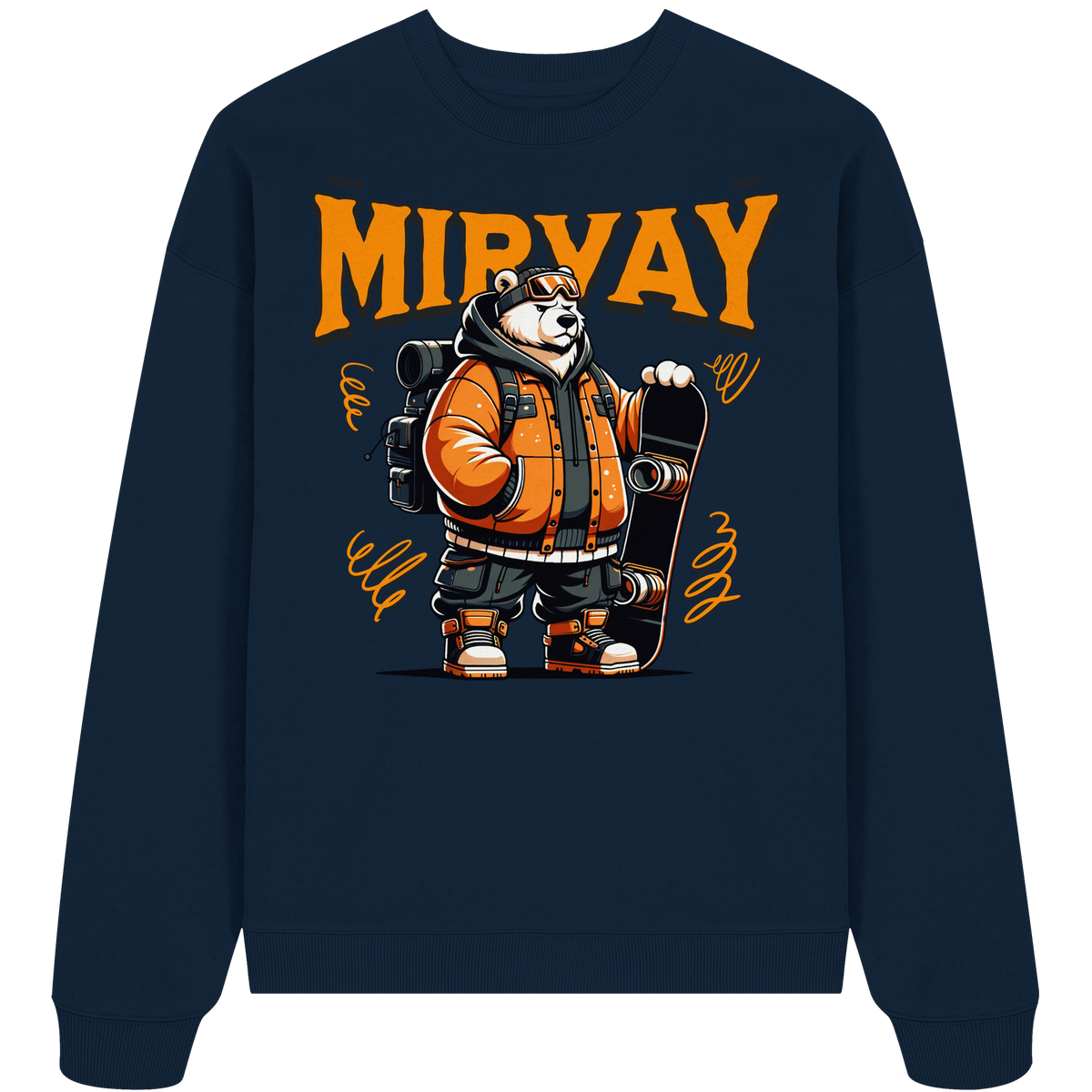 Mirvay Animal Polar Bear - Organic Oversize Sweatshirt