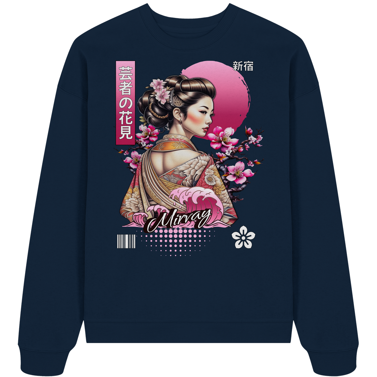 Mirvay Tokyo Geisha Shadow - Organic Oversize Sweatshirt