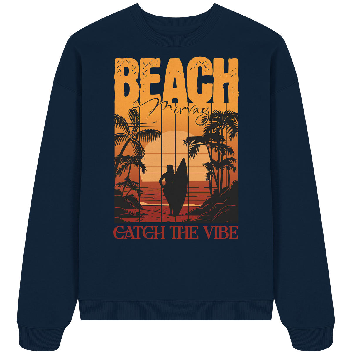 Mirvay Summer Beach - Organic Oversize Sweatshirt