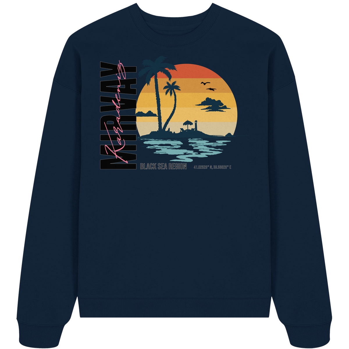 Mirvay Summer Sunset - Organic Oversize Sweatshirt