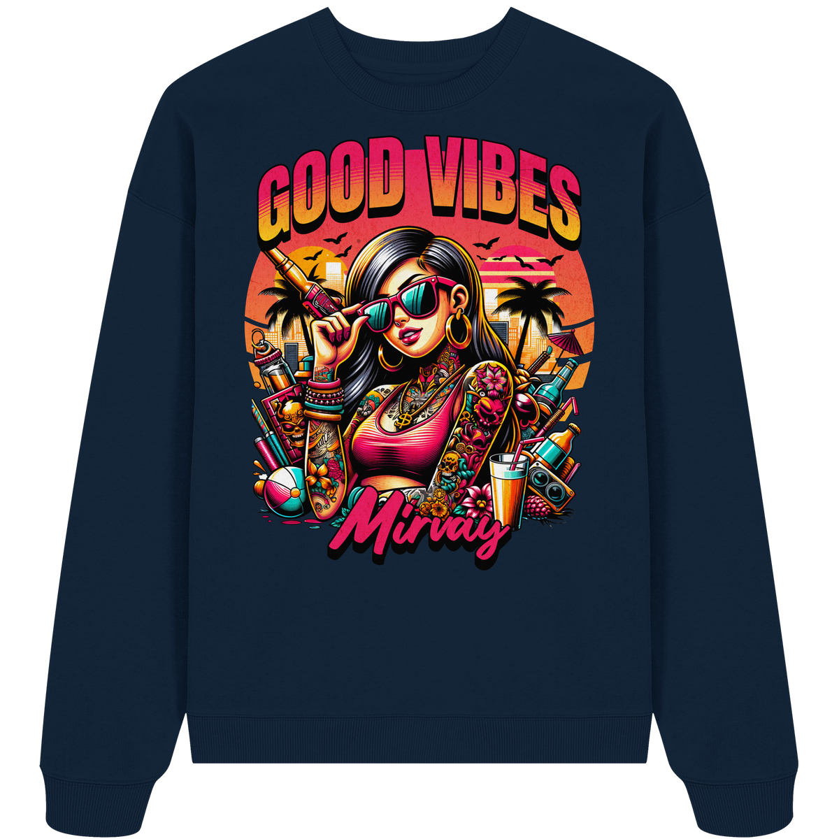 Mirvay Summer Good Vibes - Organic Oversize Sweatshirt