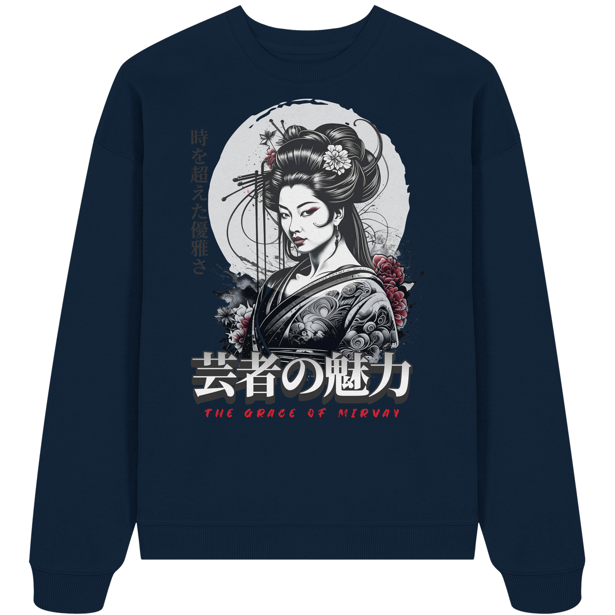 Mirvay Tokyo Geisha Grace - Organic Oversize Sweatshirt