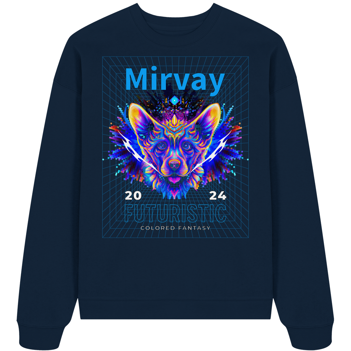 Mirvay Fancy Future Cat - Organic Oversize Sweatshirt