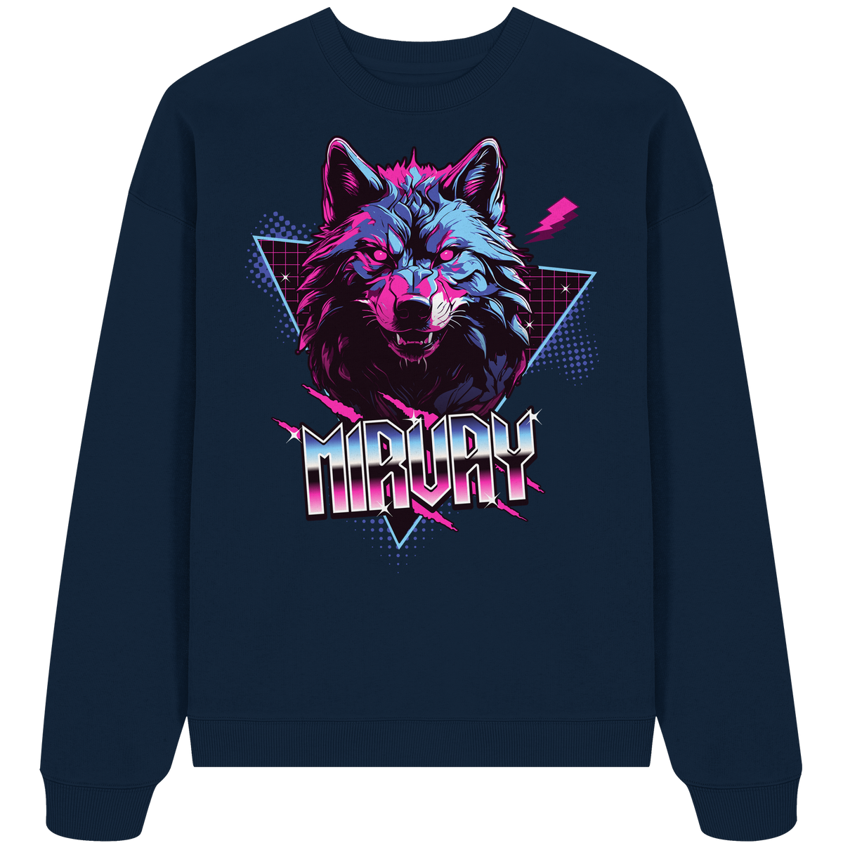 Mirvay Fancy Wolf - Organic Oversize Sweatshirt