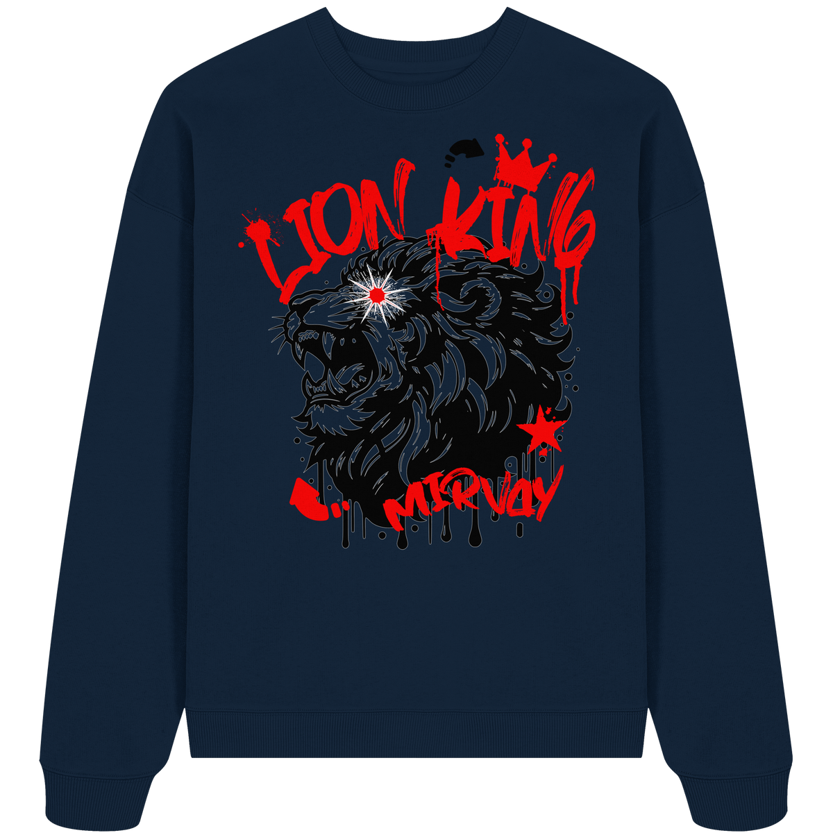 Mirvay Summer Lion King - Organic Oversize Sweatshirt