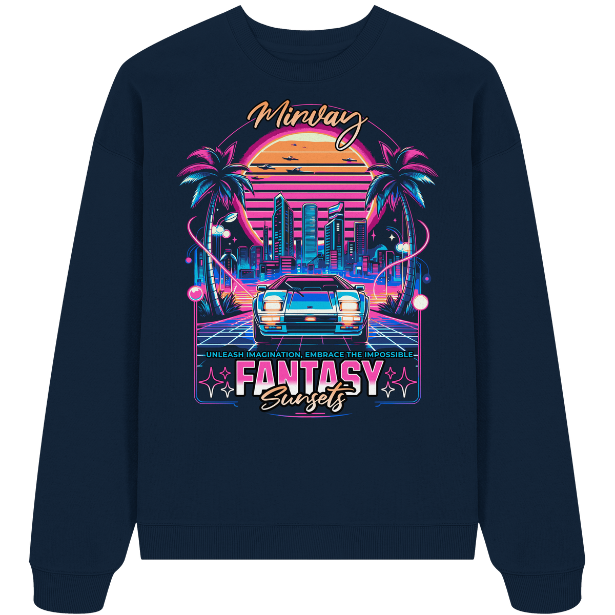 Mirvay Fancy City - Organic Oversize Sweatshirt