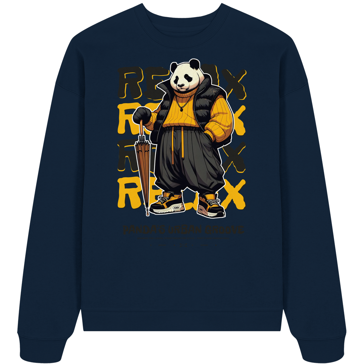 Mirvay Animal Panda - Organic Oversize Sweatshirt