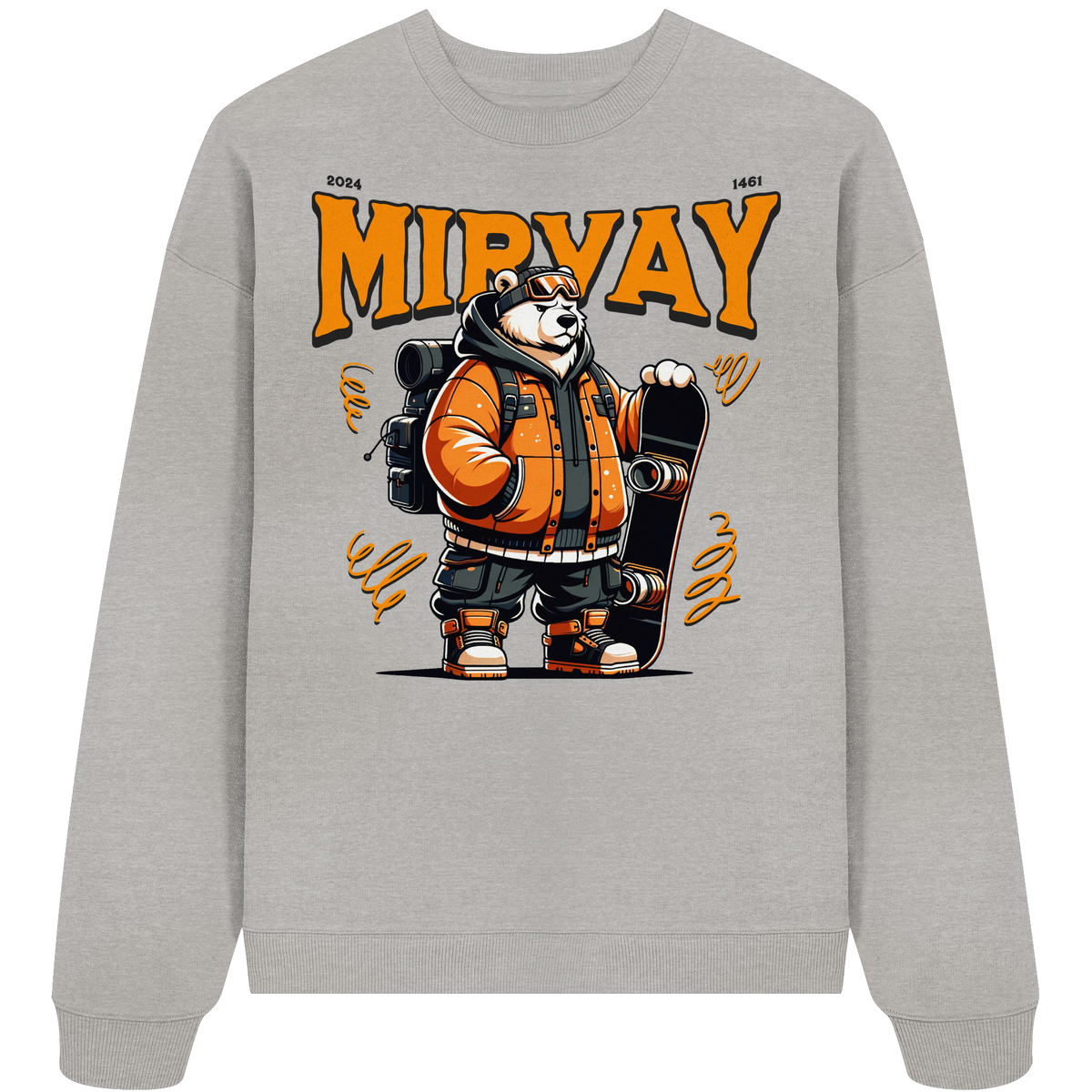 Mirvay Animal Polar Bear - Organic Oversize Sweatshirt