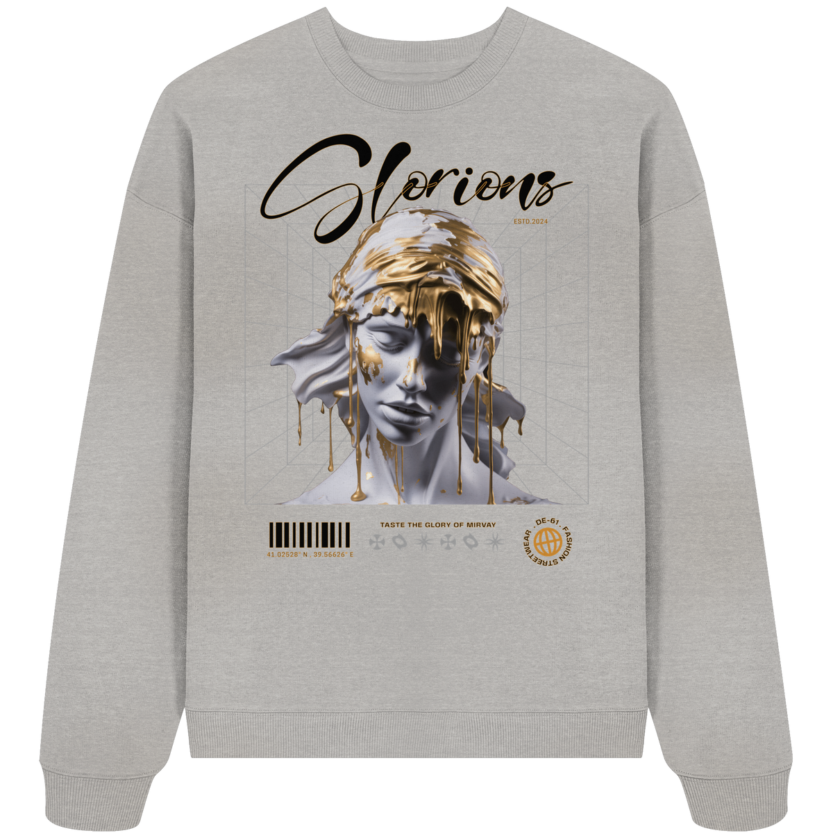 Mirvay Greek Glorions - Organic Oversize Sweatshirt