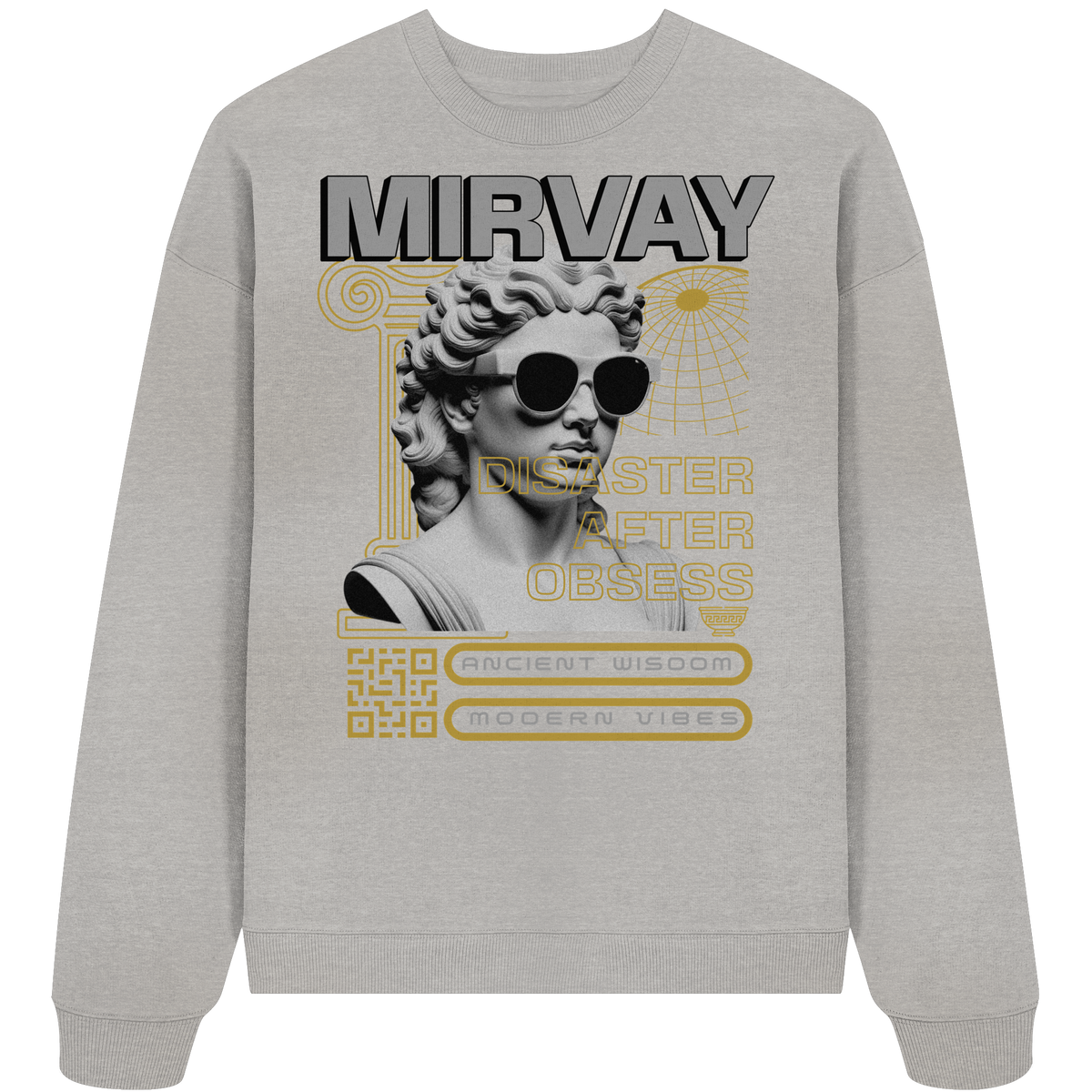 Mirvay Greek Obsess - Organic Oversize Sweatshirt