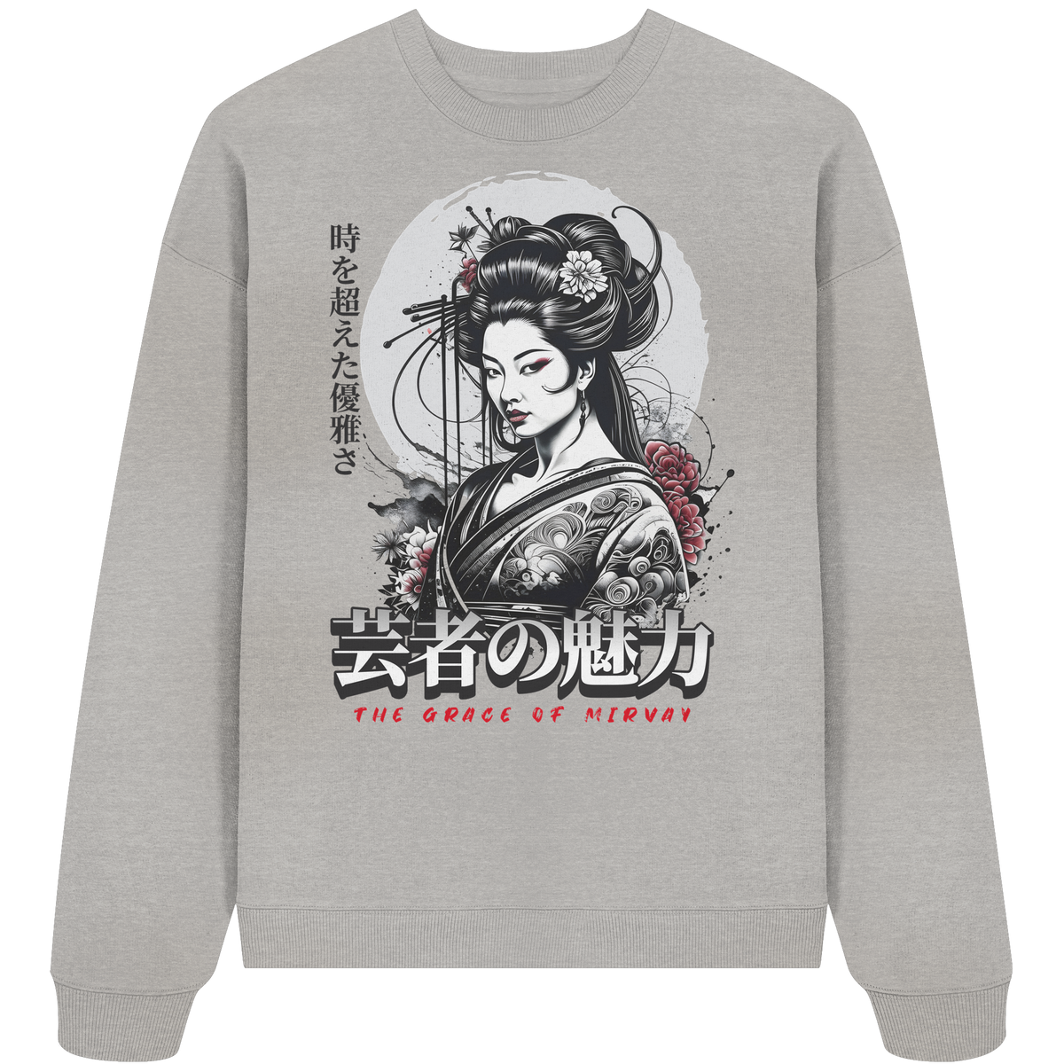 Mirvay Tokyo Geisha Grace - Organic Oversize Sweatshirt