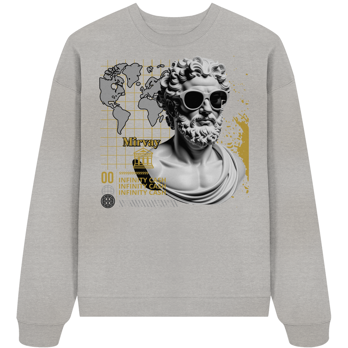 Mirvay Greek Infinity - Organic Oversize Sweatshirt