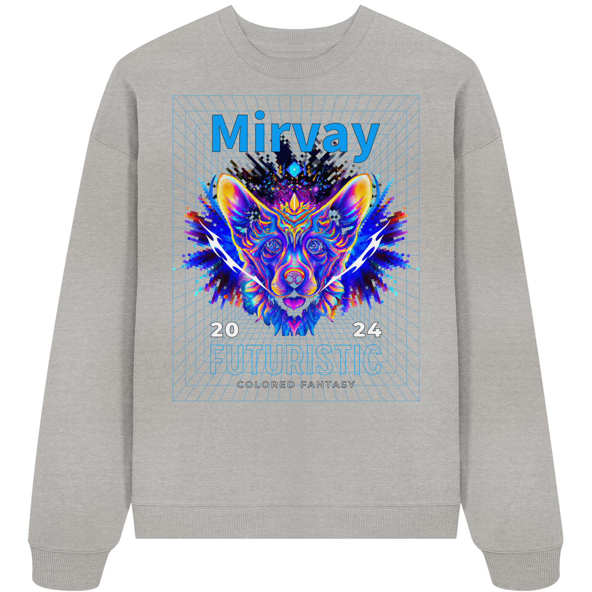 Mirvay Fancy Future Cat - Organic Oversize Sweatshirt