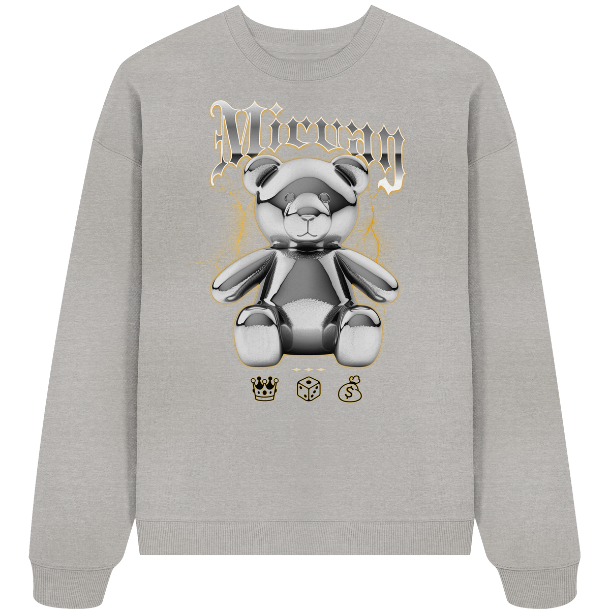 Mirvay Fancy Glamour Bear - Organic Oversize Sweatshirt