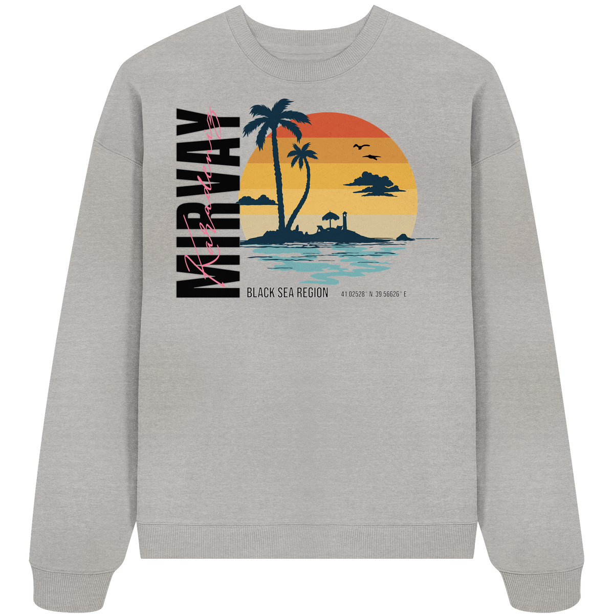 Mirvay Summer Sunset - Organic Oversize Sweatshirt