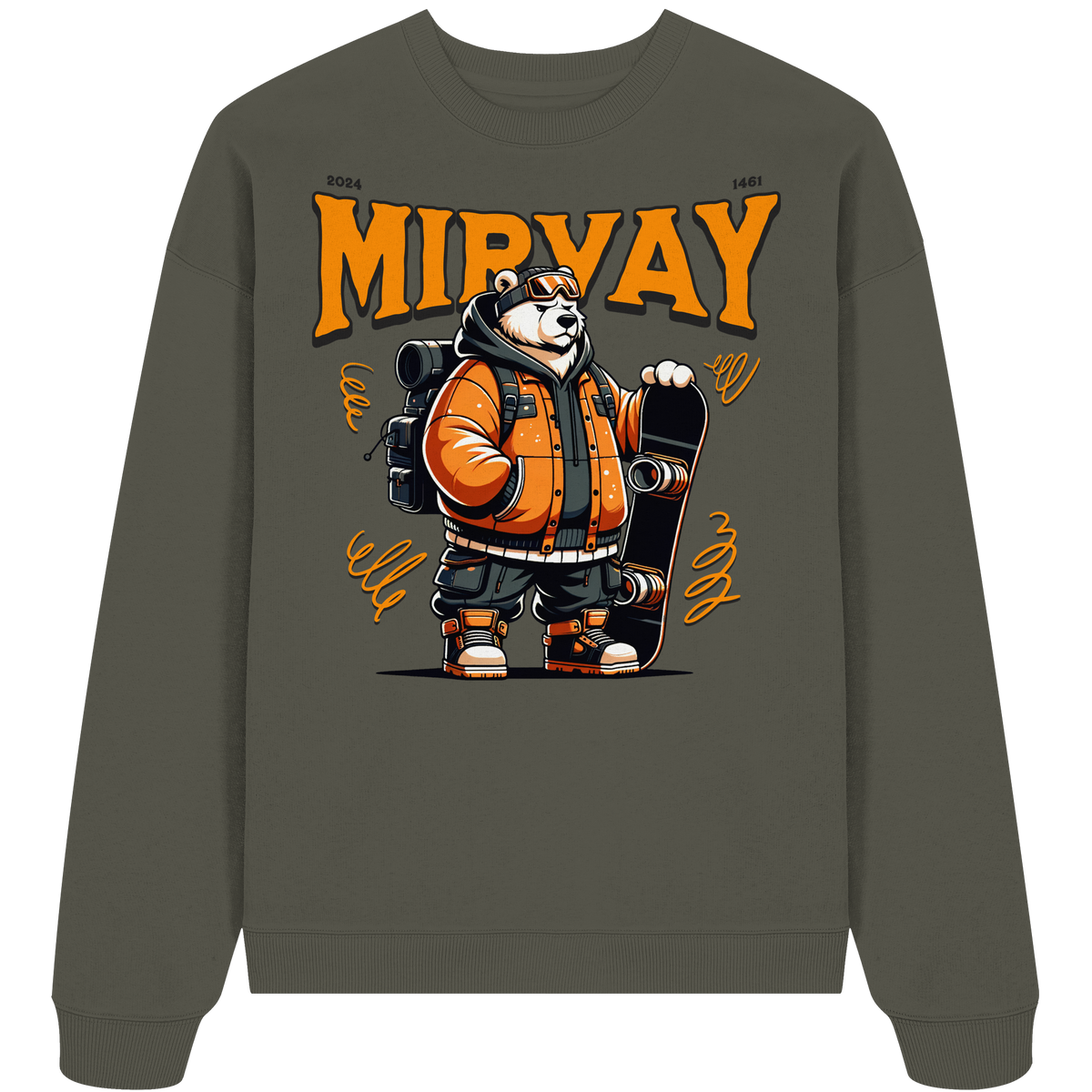 Mirvay Animal Polar Bear - Organic Oversize Sweatshirt