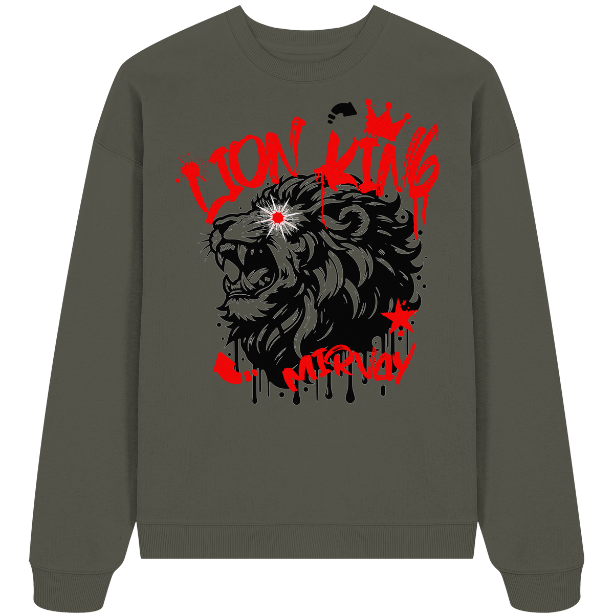 Mirvay Summer Lion King - Organic Oversize Sweatshirt